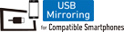 USB Mirroring for Compatible Smartphones